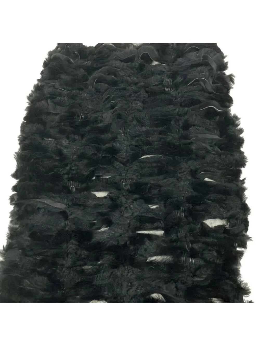 Fendi Shawl Black Fur Scarf